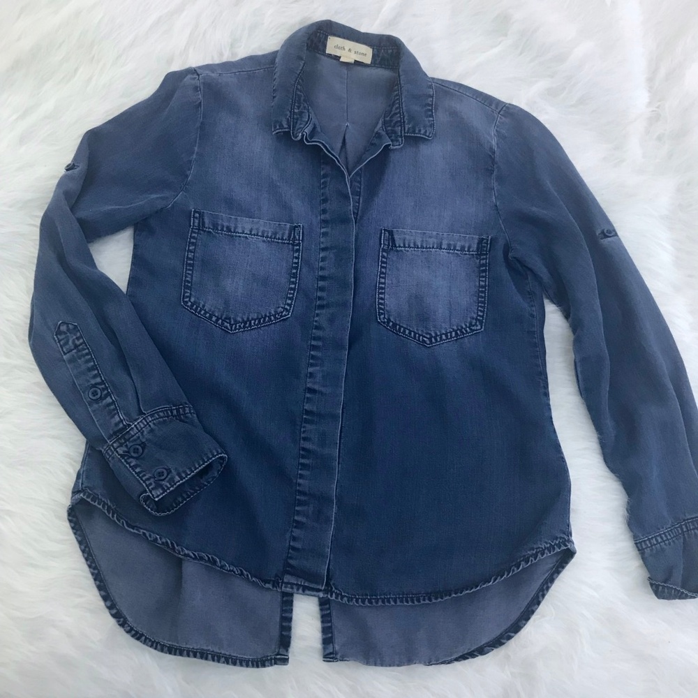 CLOTH & STONE chambray button up